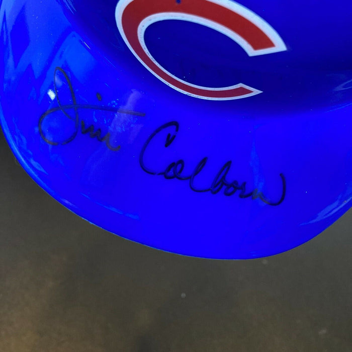 Jim Colborn Signed Full Size Chicago Cubs Baseball Helmet 1969 Cubs JSA COA