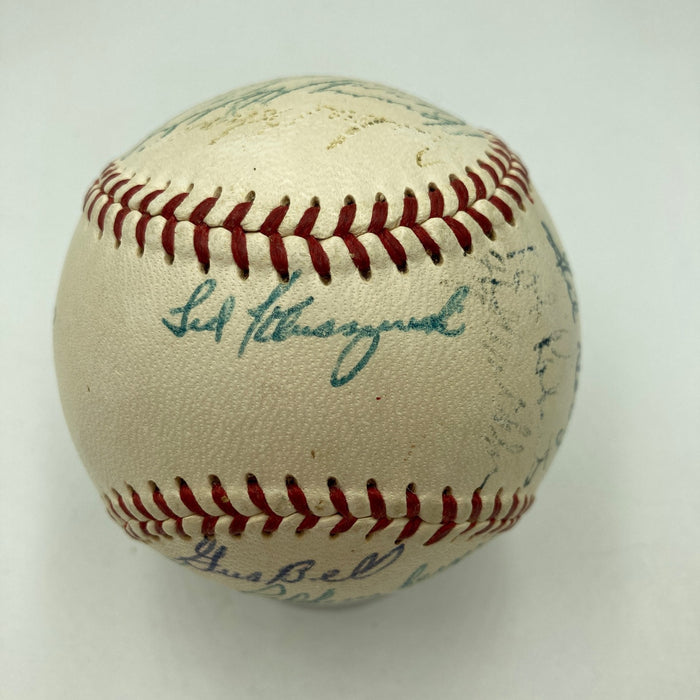 1952 All Star Game Team Signed Baseball Jackie Robinson JSA COA