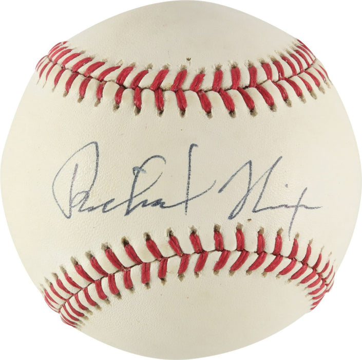 President Richard Nixon Single Signed National League Baseball