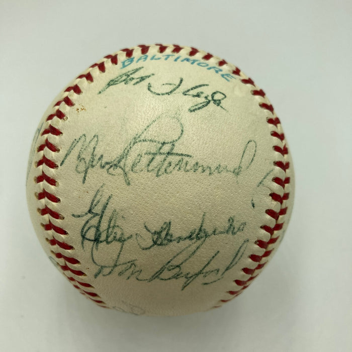 1969 Baltimore Orioles American League Champs Team Signed Baseball JSA COA