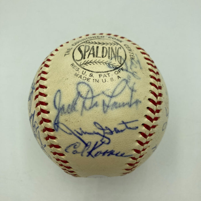 Vintage 1969 New York Mets WS Champs Team Signed Baseball Nolan Ryan Seaver JSA
