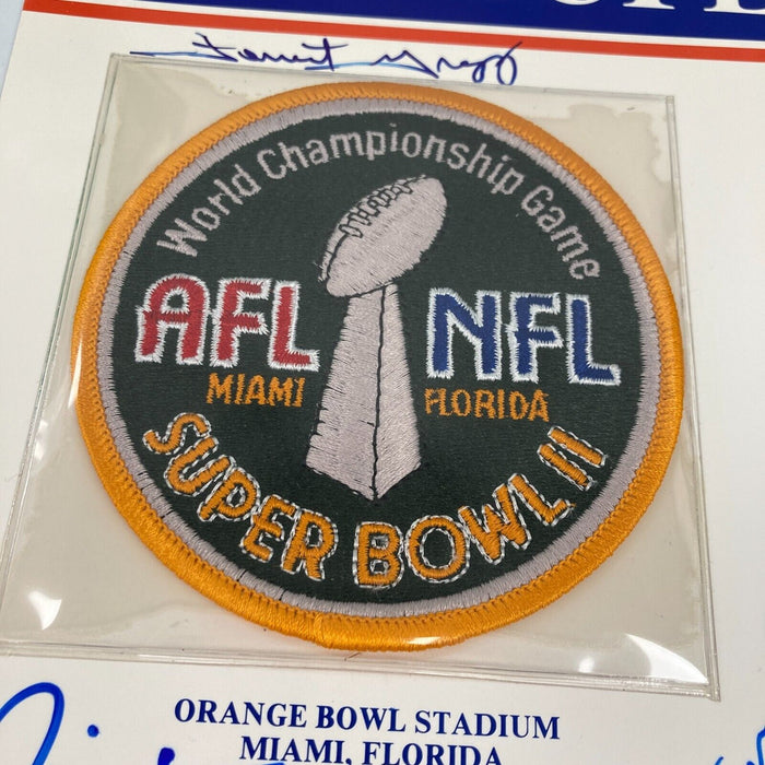 1967 Green Bay Packers Super Bowl Champs Team Signed Commemorative Patch JSA COA