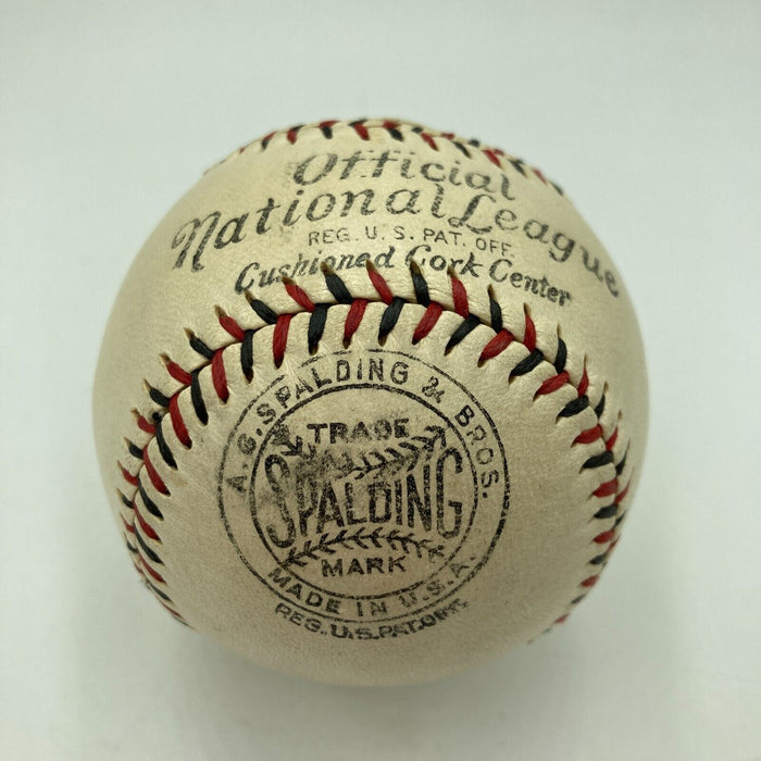 Harold Pie Traynor Full Name Single Signed 1925 National League Baseball PSA DNA