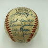 Zack Wheat Freddie Lindstrom Joe Medwick New York Legends Signed Baseball JSA