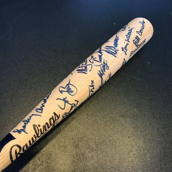 1990's Detroit Tigers Team Signed Mickey Tettleton Game Used Baseball Bat