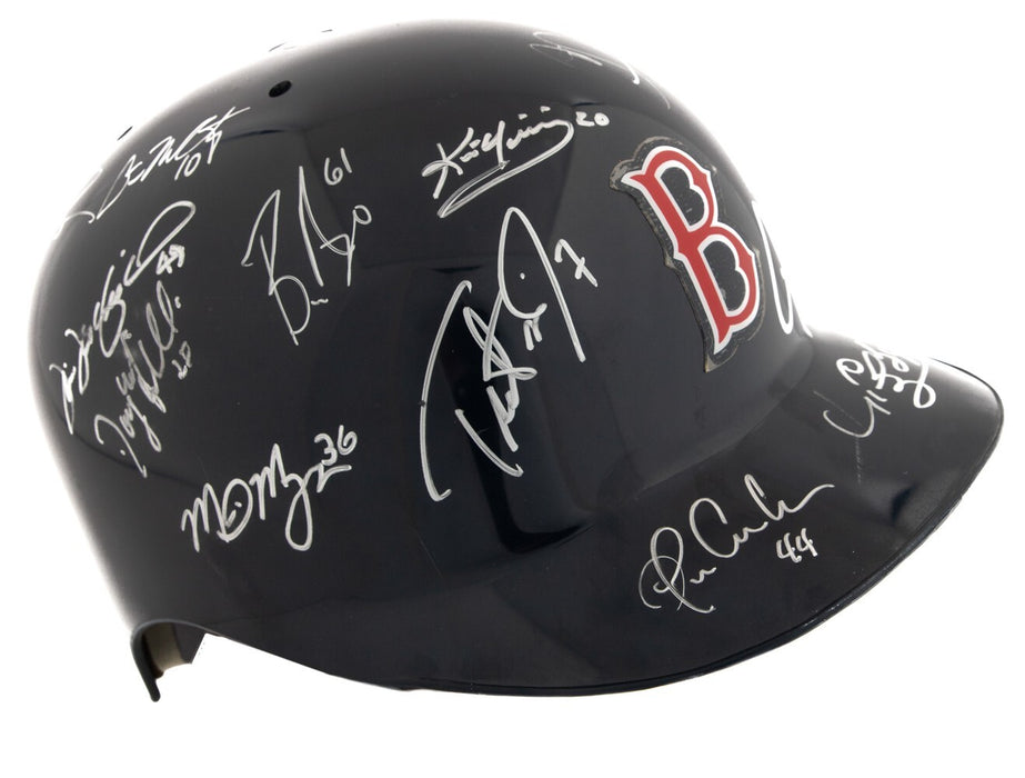 2004 Boston Red Sox World Series Champs Team Signed Helmet JSA COA