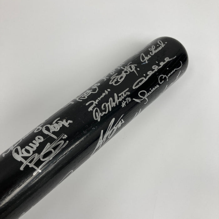 2009 New York Yankees World Series Champs Team Signed Bat #5/50 Beckett COA