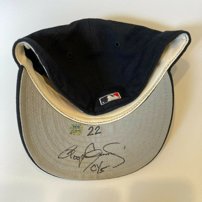 Roger Clemens Signed 2000 New York Yankees Game Used Baseball Cap JSA COA