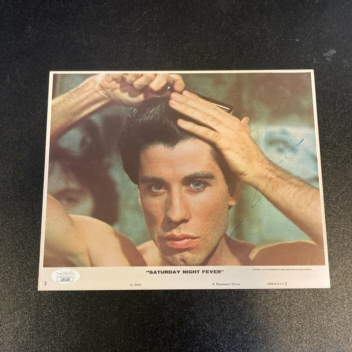 John Travolta Signed Vintage Saturday Night Fever Photo With JSA COA