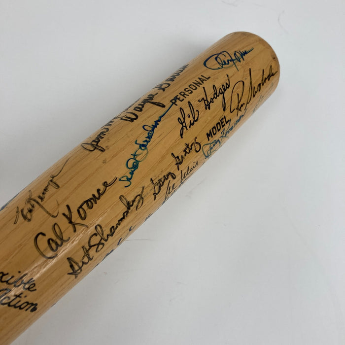 1969 New York Mets World Series Champs Team Signed Bat Nolan Ryan Tom Seaver JSA