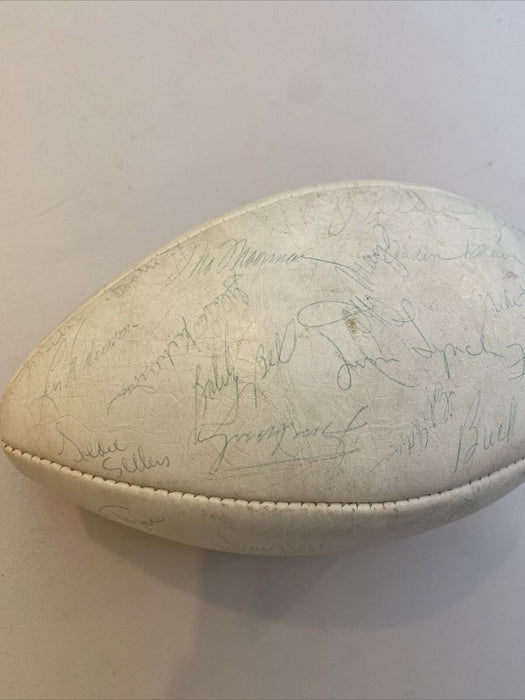 1969 Kansas City Chiefs Super Bowl Champs Team Signed AFL Game Football JSA COA