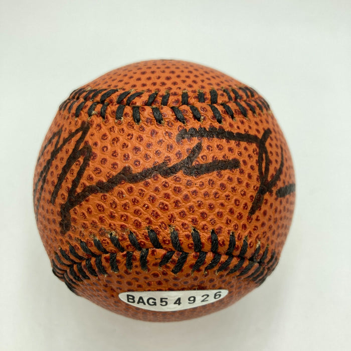 Michael Jordan Signed Nike Basketball Style Baseball Upper Deck UDA PSA Beckett