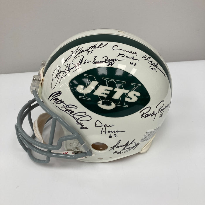 1969 New York Jets Super Bowl Champs Team Signed Authentic Game Helmet JSA COA