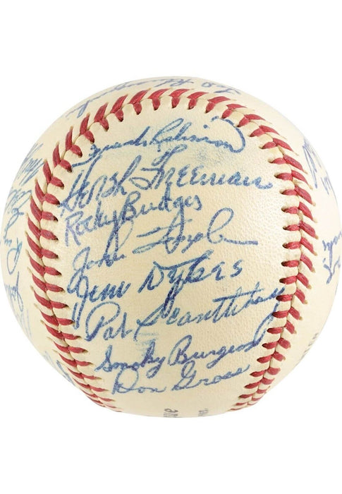 The Finest 1956 Cincinnati Reds Team Signed Baseball PSA DNA Frank Robinson