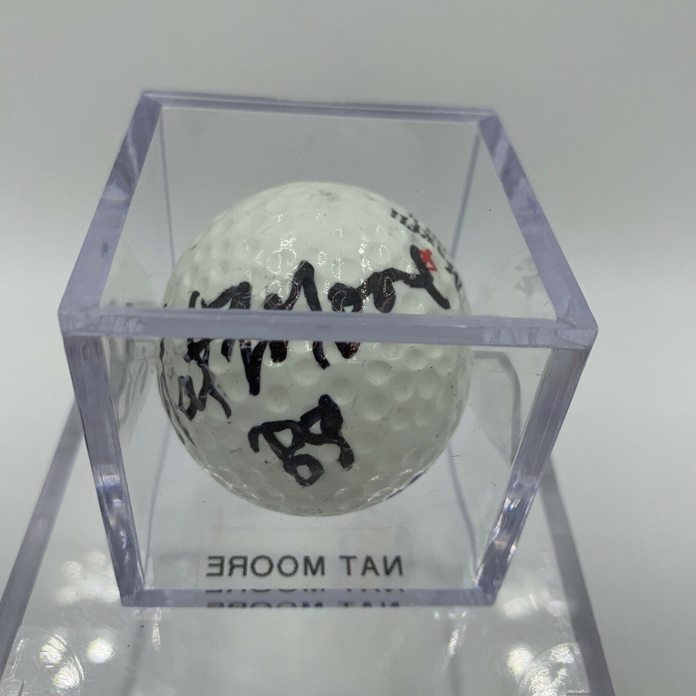 Nat Moore Signed Autographed Golf Ball PGA With JSA COA