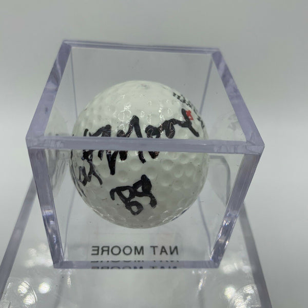 Nat Moore Signed Autographed Golf Ball PGA With JSA COA