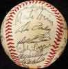 Hank Aaron Ernie Banks 1980's Cracker Jack Old Timer's Game Signed Baseball BAS