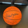 Kareem Abdul-Jabbar George Mikan NBA HOF Greats Signed Basketball With JSA COA