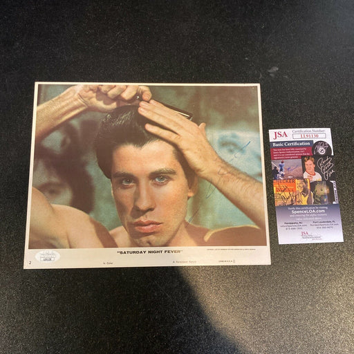 John Travolta Signed Vintage Saturday Night Fever Photo With JSA COA