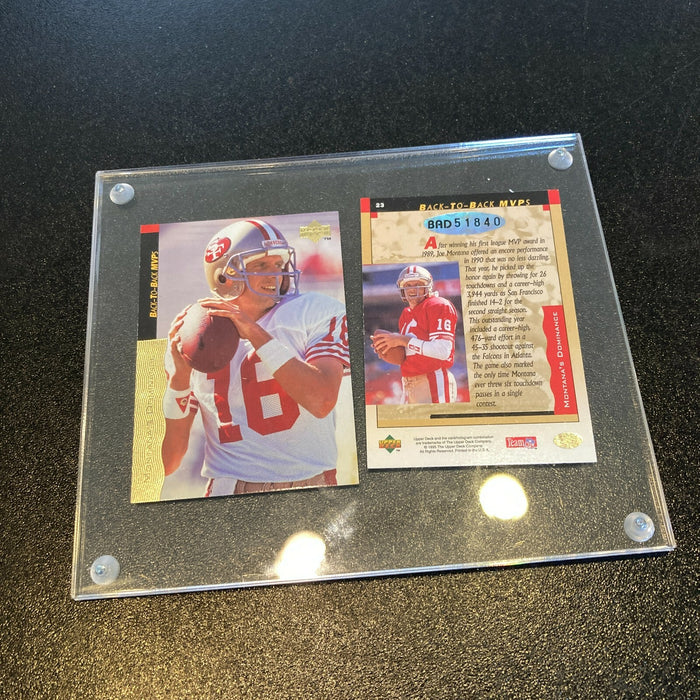 Joe Montana Signed 1995 Upper Deck Football Card UDA COA
