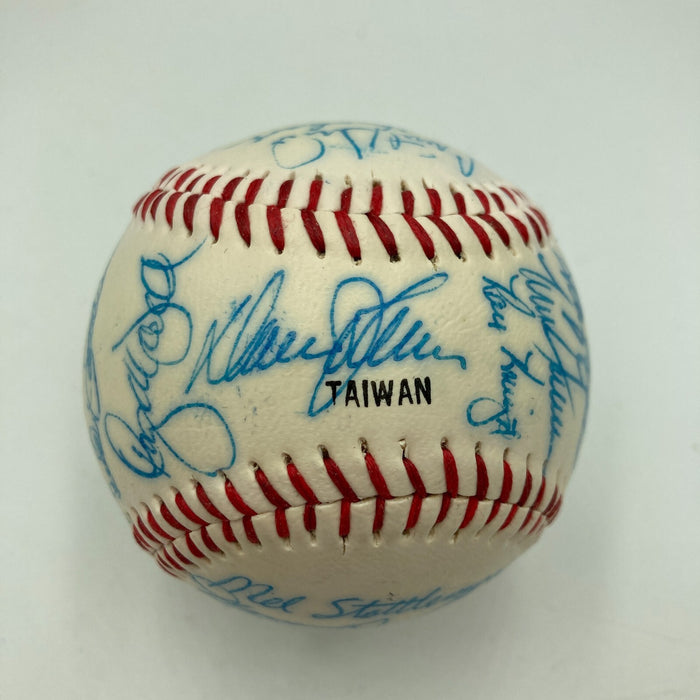 1985 - 1986 New York Mets Team Signed Baseball 28 Sigs With Gary Carter