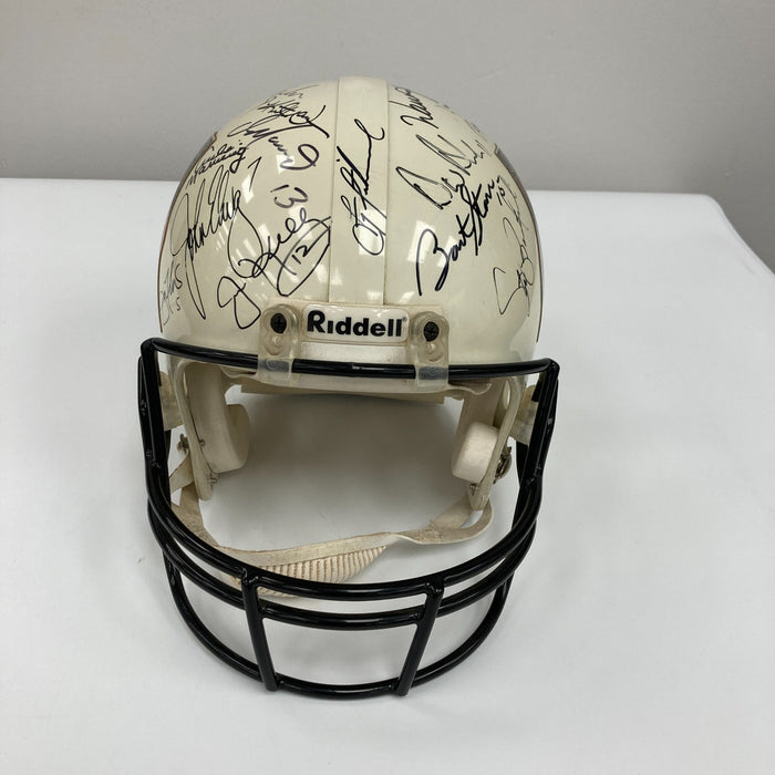 Bart Starr Joe Montana Dan Marino Quarterback Legends Signed Helmet 27 Sigs JSA