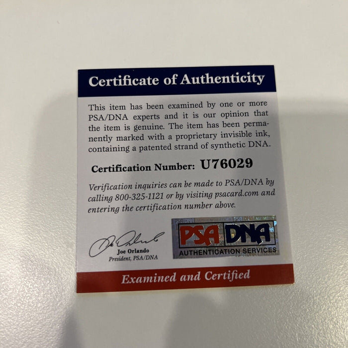 Duke Snider Signed Heavily Inscribed Career STAT Baseball PSA DNA COA