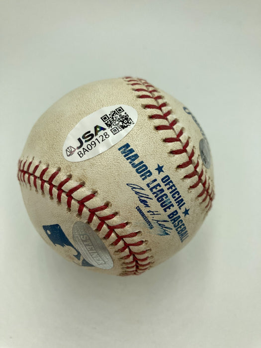 Derek Jeter "2,000 Hit 5-26-06" Signed Game Used Baseball JSA Steiner & MLB