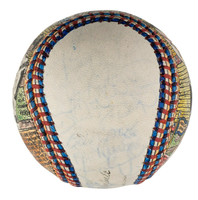 Detroit Tigers Lou Whitaker Hand Painted George Sosnak Folk Art Baseball Signed