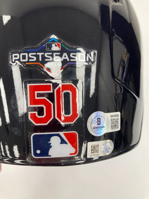 Adam Wainwright Signed 2019 NLCS Game 4 St. Louis Cardinals Game Helmet Beckett