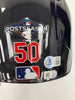 Adam Wainwright Signed 2019 NLCS Game 4 St. Louis Cardinals Game Helmet Beckett