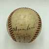 Babe Ruth Mel Ott Joe Dimaggio Ted Williams Willie Mays Signed Baseball PSA DNA