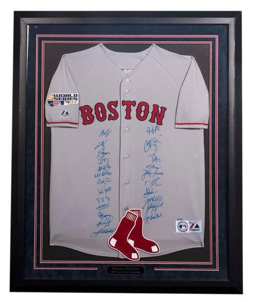 Beautiful 2007 Boston Red Sox Team WS Champs Signed World Series Jersey Steiner