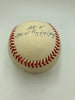 Joe Dimaggio Signed Heavily Inscribed STAT Baseball JSA COA