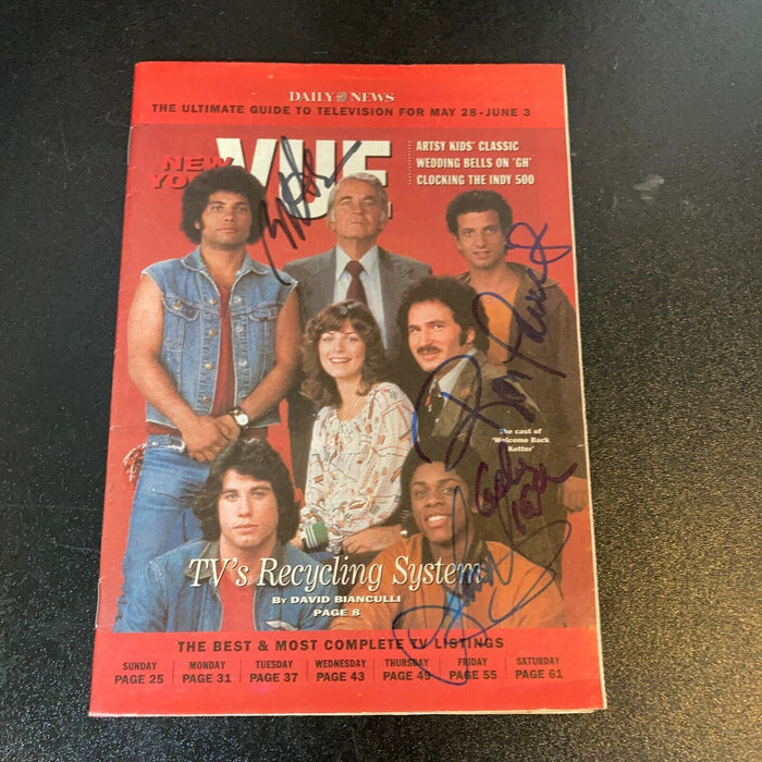 Welcome Back Kotter Cast Signed Magazine Robert Hegyes Palillo Kaplan JSA COA