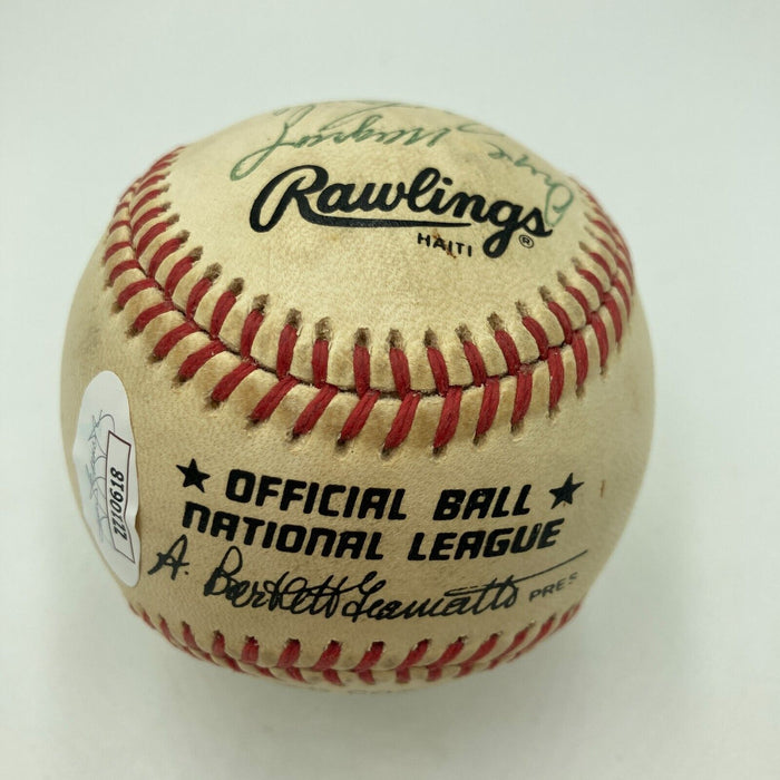 1972 Oakland A's Athletics World Series Champs Team Signed Baseball JSA COA