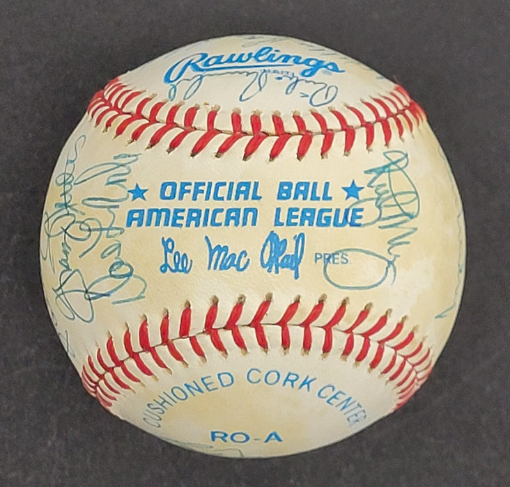 1981 New York Yankees Team Signed American League Baseball