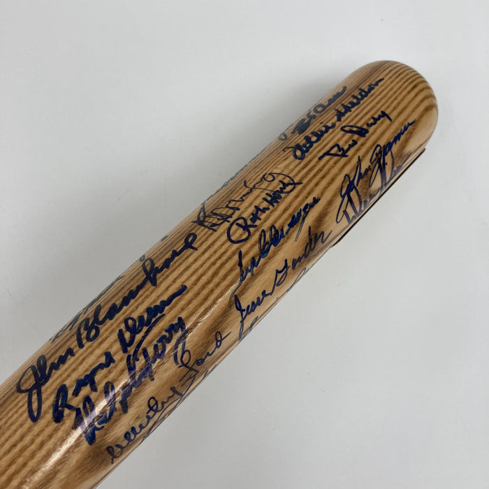 1961 New York Yankees World Series Champs Team Signed Baseball Bat JSA COA
