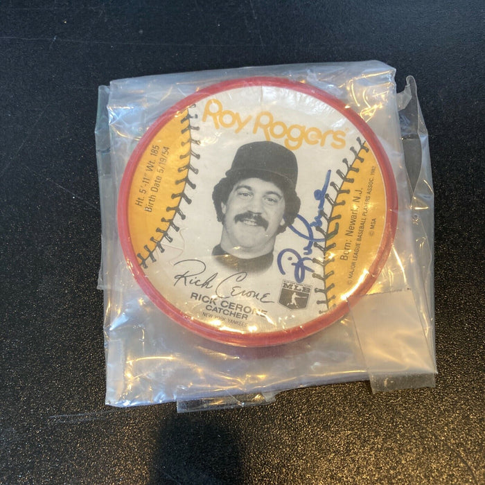 Rick Cerone Signed 1982 Roy Rogers Baseball Lid