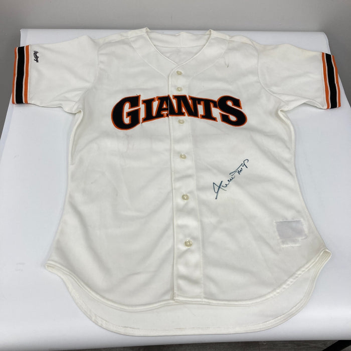 Willie Mays Signed San Francisco Giants Rawlings Game Model Jersey JSA COA