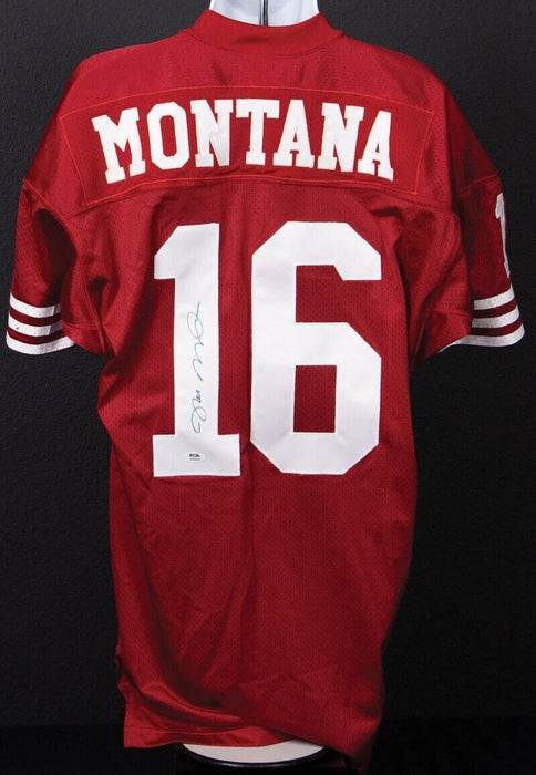 Joe Montana Signed Authentic Wilson San Francisco 49ers Game Jersey PSA DNA