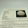 Joe Cronin Signed Official American League Baseball JSA COA