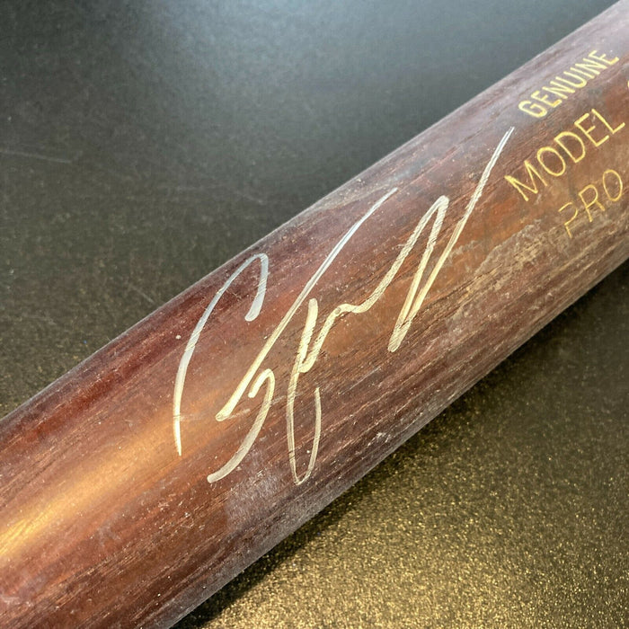 Gleyber Torres Rookie Signed Game Used Baseball Bat With JSA COA Yankees
