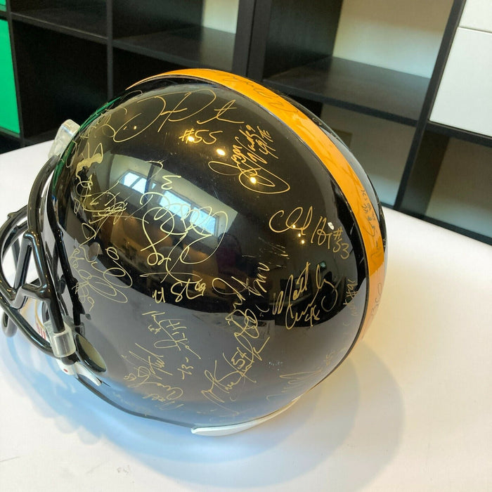2001 Pittsburgh Steelers Team Signed Riddell Full Size Helmet JSA COA