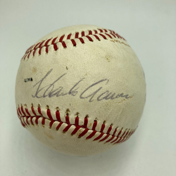 Hank Aaron Signed 1970's Brewers Baseball PSA DNA Certified