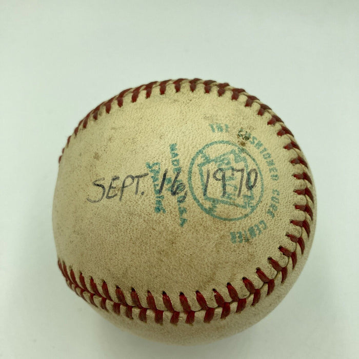 Mickey Lolich Signed Career Win No. 115 Final Out Game Used Baseball Beckett COA