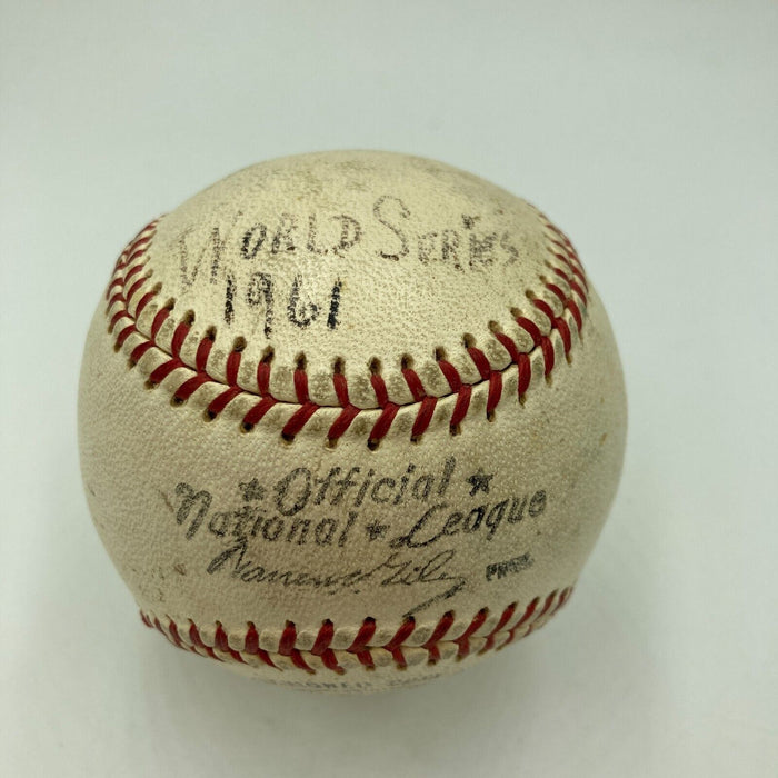 Tom Yawkey Single Signed 1961 World Series Game Used Baseball Boston Red Sox JSA