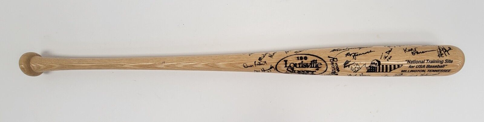 1992 Team USA Olympics Signed Baseball Bat 43 Sigs Nomar Garciaparra Beckett COA