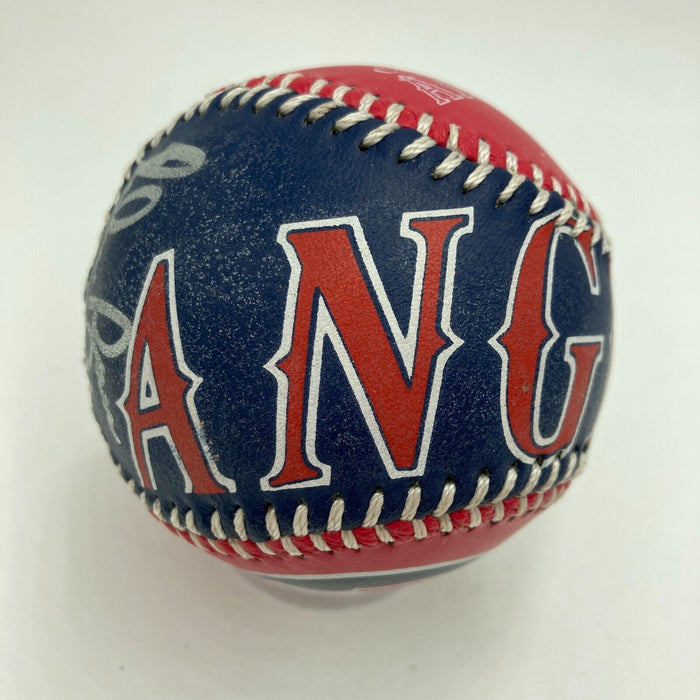 Nolan Ryan "7 No Hitters" Signed California Angels Spinneybeck Baseball JSA COA