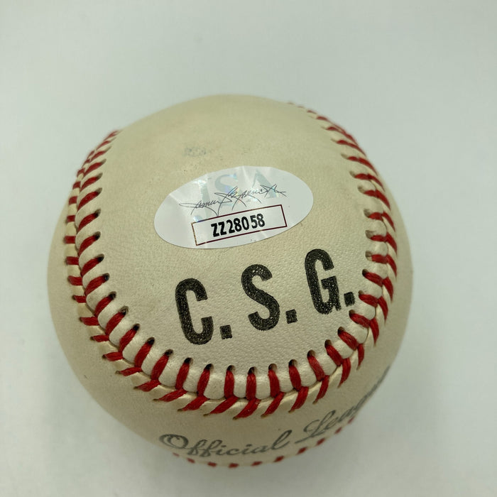 George Selkirk & Lefty Gomez Signed Official League Baseball JSA COA
